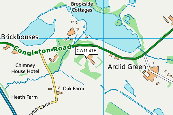 CW11 4TF map - OS VectorMap District (Ordnance Survey) CW11 4TF map - OS VectorMap District (Ordnance Survey)