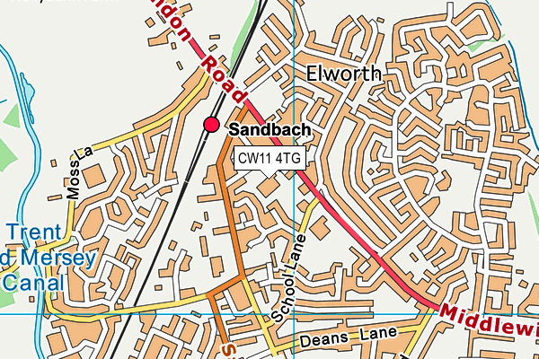 CW11 4TG map - OS VectorMap District (Ordnance Survey) CW11 4TG map - OS VectorMap District (Ordnance Survey)