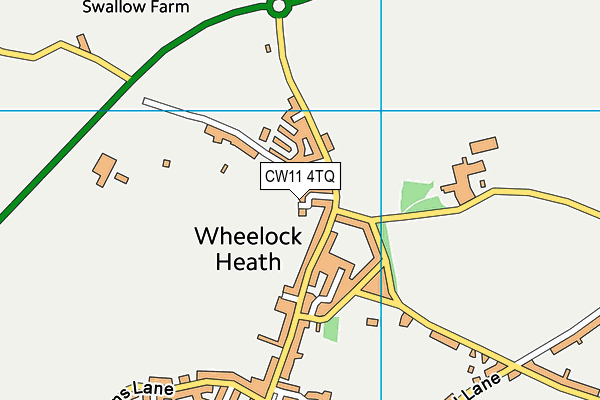 CW11 4TQ map - OS VectorMap District (Ordnance Survey) CW11 4TQ map - OS VectorMap District (Ordnance Survey)