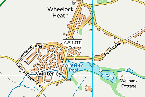 CW11 4TT map - OS VectorMap District (Ordnance Survey) CW11 4TT map - OS VectorMap District (Ordnance Survey)