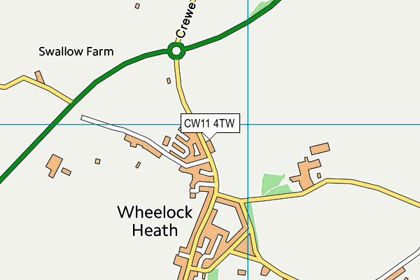 CW11 4TW map - OS VectorMap District (Ordnance Survey) CW11 4TW map - OS VectorMap District (Ordnance Survey)