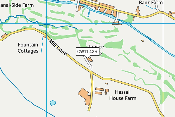 CW11 4XR map - OS VectorMap District (Ordnance Survey) CW11 4XR map - OS VectorMap District (Ordnance Survey)