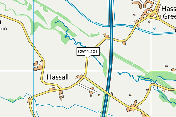 CW11 4XT map - OS VectorMap District (Ordnance Survey) CW11 4XT map - OS VectorMap District (Ordnance Survey)