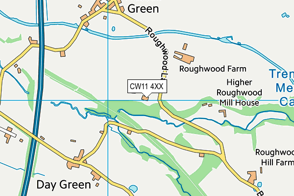 CW11 4XX map - OS VectorMap District (Ordnance Survey) CW11 4XX map - OS VectorMap District (Ordnance Survey)