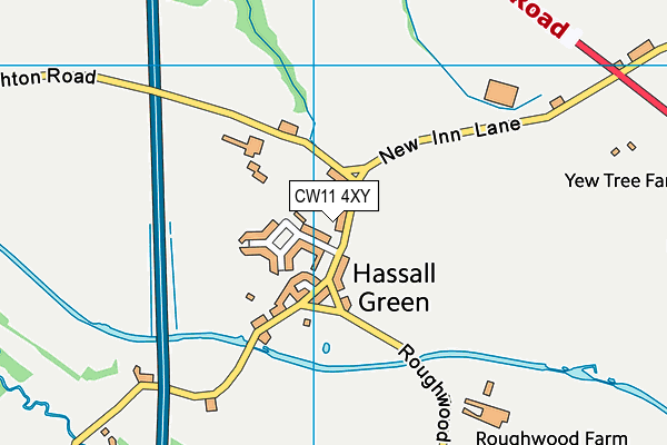 CW11 4XY map - OS VectorMap District (Ordnance Survey) CW11 4XY map - OS VectorMap District (Ordnance Survey)