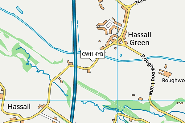 CW11 4YB map - OS VectorMap District (Ordnance Survey) CW11 4YB map - OS VectorMap District (Ordnance Survey)
