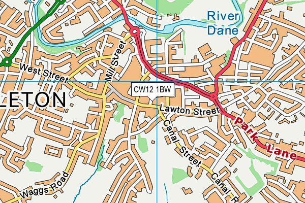 CW12 1BW map - OS VectorMap District (Ordnance Survey) CW12 1BW map - OS VectorMap District (Ordnance Survey)