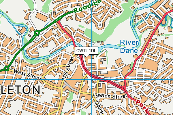 CW12 1DL map - OS VectorMap District (Ordnance Survey) CW12 1DL map - OS VectorMap District (Ordnance Survey)