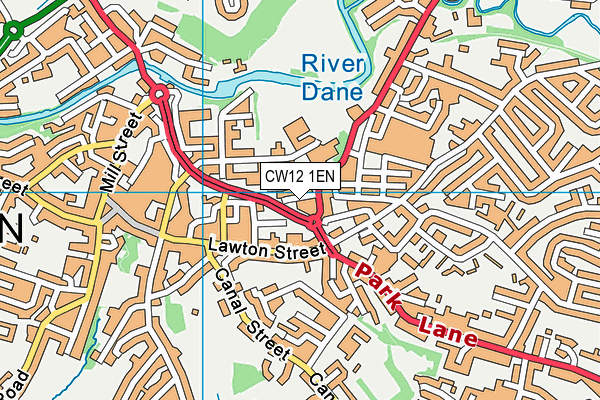 CW12 1EN map - OS VectorMap District (Ordnance Survey) CW12 1EN map - OS VectorMap District (Ordnance Survey)
