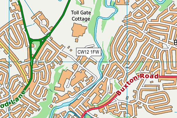 CW12 1FW map - OS VectorMap District (Ordnance Survey) CW12 1FW map - OS VectorMap District (Ordnance Survey)