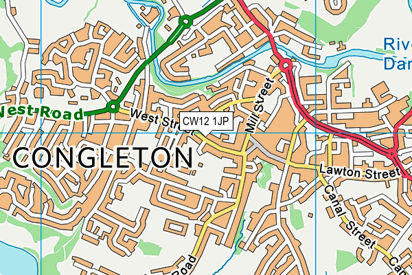 CW12 1JP map - OS VectorMap District (Ordnance Survey) CW12 1JP map - OS VectorMap District (Ordnance Survey)