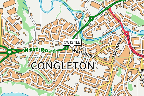 CW12 1LE map - OS VectorMap District (Ordnance Survey) CW12 1LE map - OS VectorMap District (Ordnance Survey)