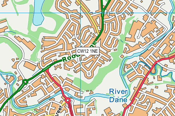 CW12 1NE map - OS VectorMap District (Ordnance Survey) CW12 1NE map - OS VectorMap District (Ordnance Survey)
