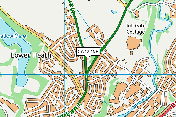 CW12 1NP map - OS VectorMap District (Ordnance Survey) CW12 1NP map - OS VectorMap District (Ordnance Survey)