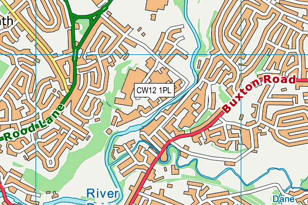 CW12 1PL map - OS VectorMap District (Ordnance Survey) CW12 1PL map - OS VectorMap District (Ordnance Survey)