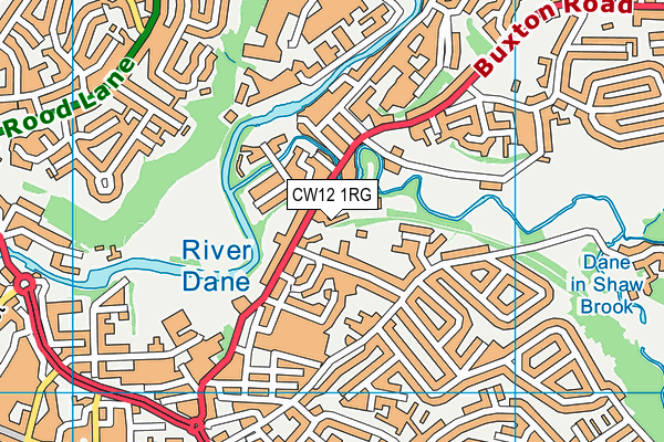 CW12 1RG map - OS VectorMap District (Ordnance Survey) CW12 1RG map - OS VectorMap District (Ordnance Survey)