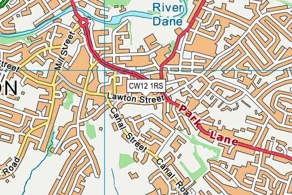 CW12 1RS map - OS VectorMap District (Ordnance Survey) CW12 1RS map - OS VectorMap District (Ordnance Survey)