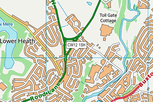 CW12 1SH map - OS VectorMap District (Ordnance Survey)