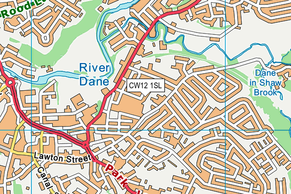 CW12 1SL map - OS VectorMap District (Ordnance Survey) CW12 1SL map - OS VectorMap District (Ordnance Survey)
