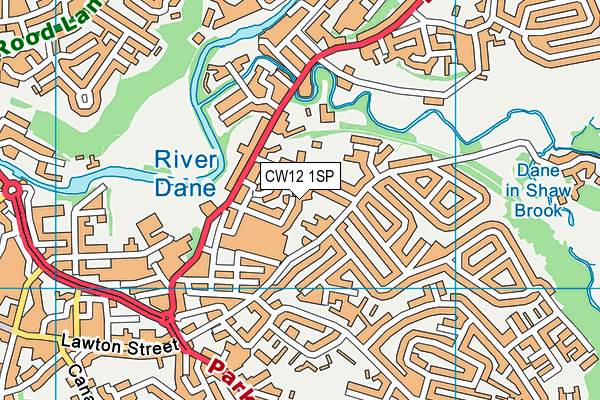 CW12 1SP map - OS VectorMap District (Ordnance Survey) CW12 1SP map - OS VectorMap District (Ordnance Survey)