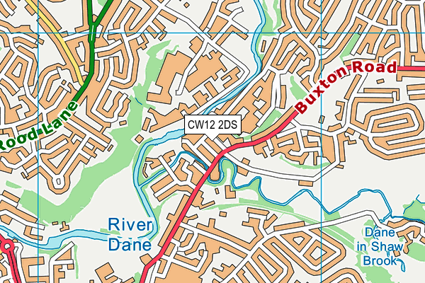CW12 2DS map - OS VectorMap District (Ordnance Survey) CW12 2DS map - OS VectorMap District (Ordnance Survey)