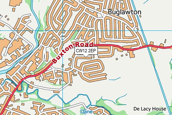 CW12 2EP map - OS VectorMap District (Ordnance Survey) CW12 2EP map - OS VectorMap District (Ordnance Survey)
