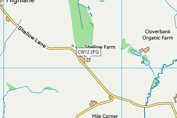 CW12 2FQ map - OS VectorMap District (Ordnance Survey) CW12 2FQ map - OS VectorMap District (Ordnance Survey)
