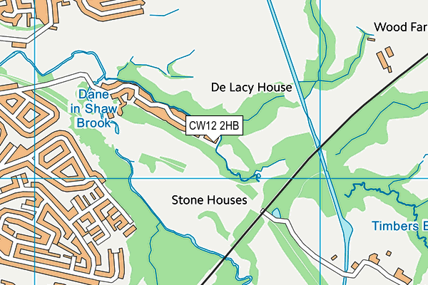 CW12 2HB map - OS VectorMap District (Ordnance Survey) CW12 2HB map - OS VectorMap District (Ordnance Survey)