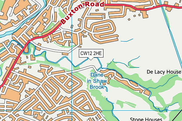 CW12 2HE map - OS VectorMap District (Ordnance Survey) CW12 2HE map - OS VectorMap District (Ordnance Survey)