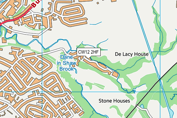 CW12 2HF map - OS VectorMap District (Ordnance Survey) CW12 2HF map - OS VectorMap District (Ordnance Survey)