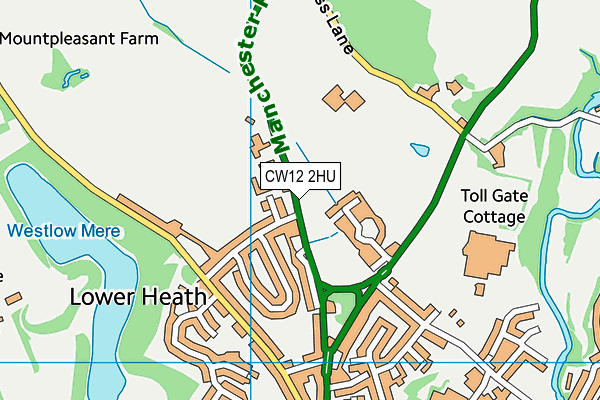 CW12 2HU map - OS VectorMap District (Ordnance Survey) CW12 2HU map - OS VectorMap District (Ordnance Survey)