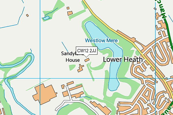 CW12 2JJ map - OS VectorMap District (Ordnance Survey) CW12 2JJ map - OS VectorMap District (Ordnance Survey)