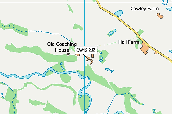 CW12 2JZ map - OS VectorMap District (Ordnance Survey) CW12 2JZ map - OS VectorMap District (Ordnance Survey)