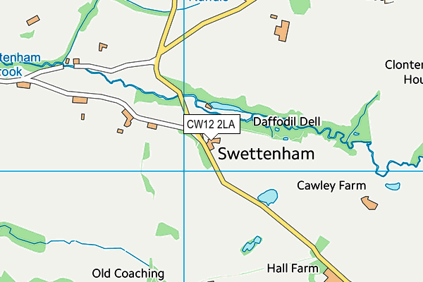 CW12 2LA map - OS VectorMap District (Ordnance Survey) CW12 2LA map - OS VectorMap District (Ordnance Survey)