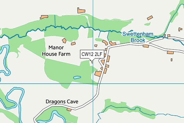 CW12 2LF map - OS VectorMap District (Ordnance Survey) CW12 2LF map - OS VectorMap District (Ordnance Survey)