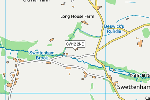 CW12 2NE map - OS VectorMap District (Ordnance Survey) CW12 2NE map - OS VectorMap District (Ordnance Survey)