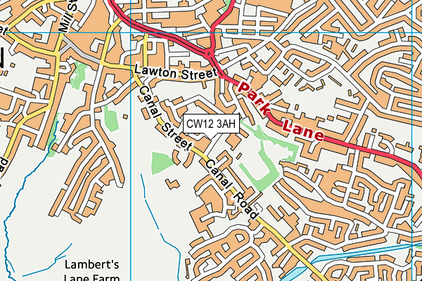 CW12 3AH map - OS VectorMap District (Ordnance Survey) CW12 3AH map - OS VectorMap District (Ordnance Survey)