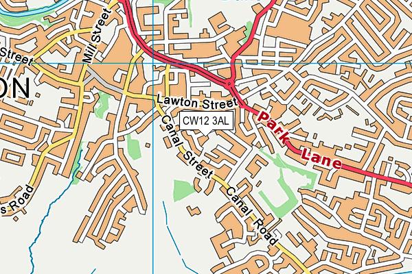 CW12 3AL map - OS VectorMap District (Ordnance Survey) CW12 3AL map - OS VectorMap District (Ordnance Survey)