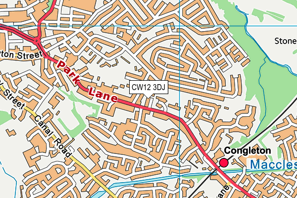 CW12 3DJ map - OS VectorMap District (Ordnance Survey) CW12 3DJ map - OS VectorMap District (Ordnance Survey)
