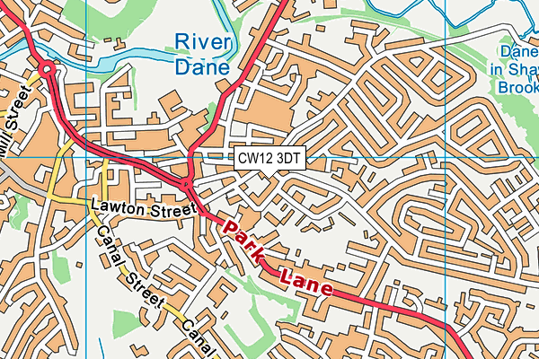 CW12 3DT map - OS VectorMap District (Ordnance Survey) CW12 3DT map - OS VectorMap District (Ordnance Survey)