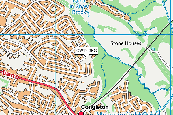 CW12 3EG map - OS VectorMap District (Ordnance Survey) CW12 3EG map - OS VectorMap District (Ordnance Survey)