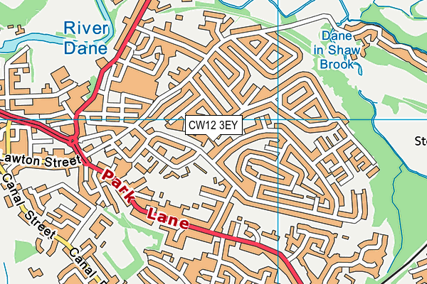 CW12 3EY map - OS VectorMap District (Ordnance Survey) CW12 3EY map - OS VectorMap District (Ordnance Survey)