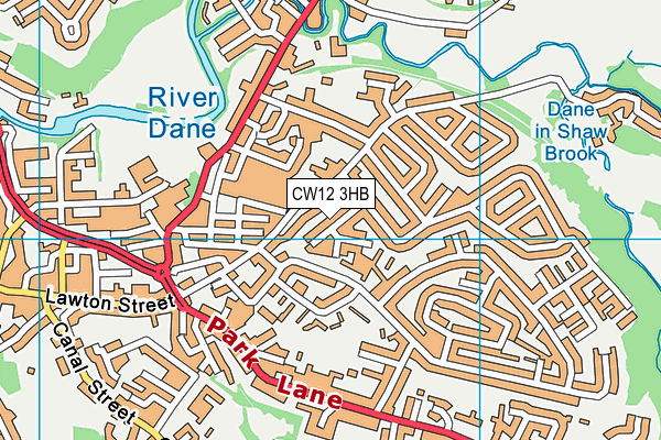 CW12 3HB map - OS VectorMap District (Ordnance Survey) CW12 3HB map - OS VectorMap District (Ordnance Survey)
