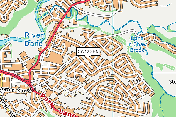 CW12 3HN map - OS VectorMap District (Ordnance Survey) CW12 3HN map - OS VectorMap District (Ordnance Survey)