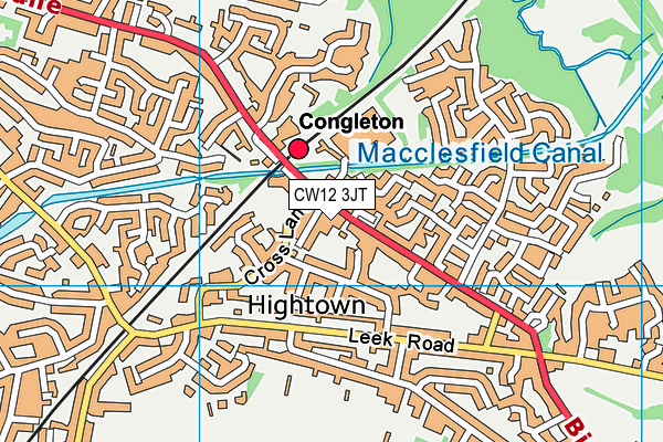 CW12 3JT map - OS VectorMap District (Ordnance Survey) CW12 3JT map - OS VectorMap District (Ordnance Survey)