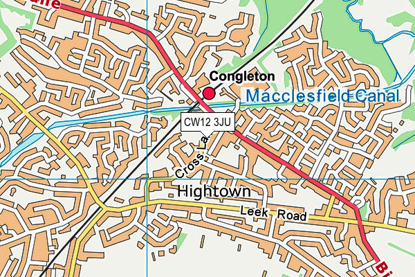 CW12 3JU map - OS VectorMap District (Ordnance Survey) CW12 3JU map - OS VectorMap District (Ordnance Survey)