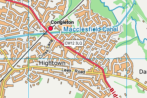 CW12 3LQ map - OS VectorMap District (Ordnance Survey) CW12 3LQ map - OS VectorMap District (Ordnance Survey)