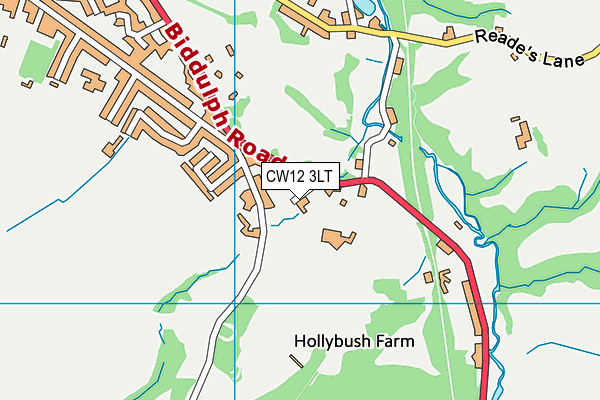 CW12 3LT map - OS VectorMap District (Ordnance Survey) CW12 3LT map - OS VectorMap District (Ordnance Survey)