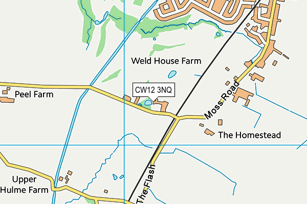 CW12 3NQ map - OS VectorMap District (Ordnance Survey) CW12 3NQ map - OS VectorMap District (Ordnance Survey)