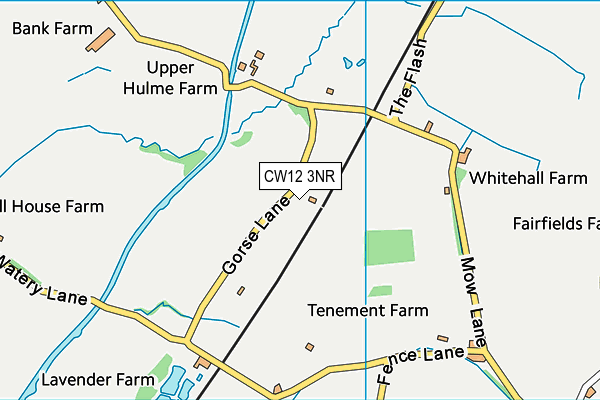 CW12 3NR map - OS VectorMap District (Ordnance Survey) CW12 3NR map - OS VectorMap District (Ordnance Survey)